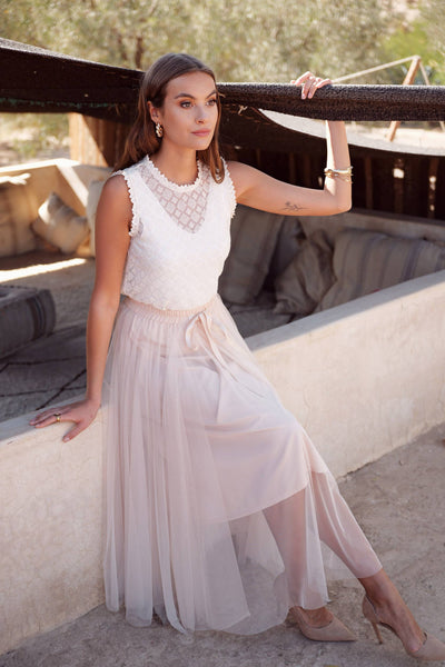 Aria tulle skirt Powder pink