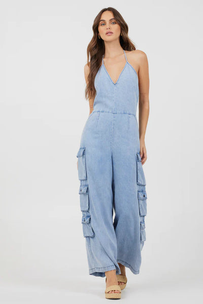 Tencel Cargo Jumpsuit