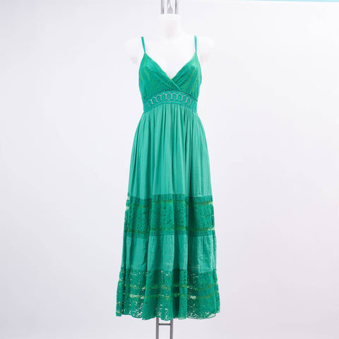 Made in Italy Maria Maxi Dress in Green