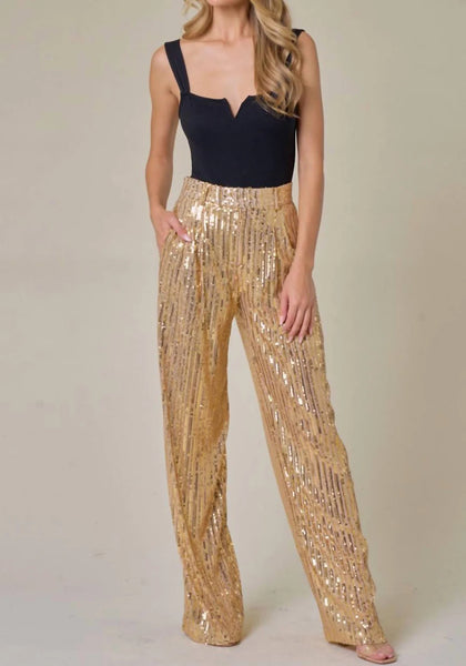 Milania Sequin WideLeg Trouser Pant