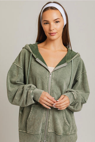 Jae Oversized Hoodie in Green