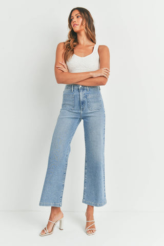 Patch Pocket Wide Leg