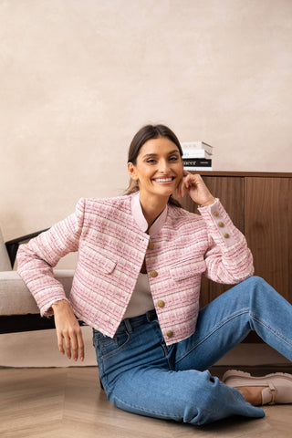 Chiara Cropped Tweed Blazer