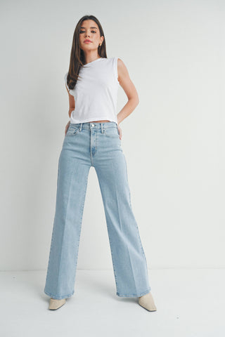 Palazzo Jean In Light Denim